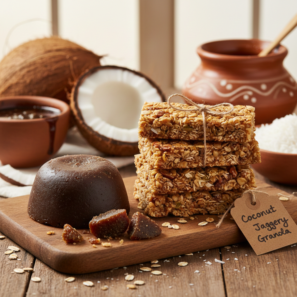 COCONUT JAGGERY GRANOLA BAR