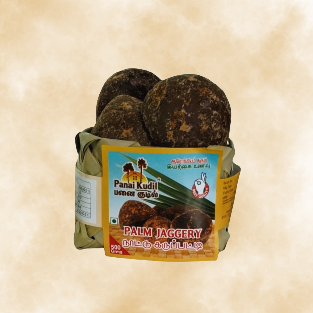 Nattu Palm Jaggery (Karupatti) – Traditional & Natural Sweetener from Palmyra Palm | Chemical-Free & Rich in Minerals
