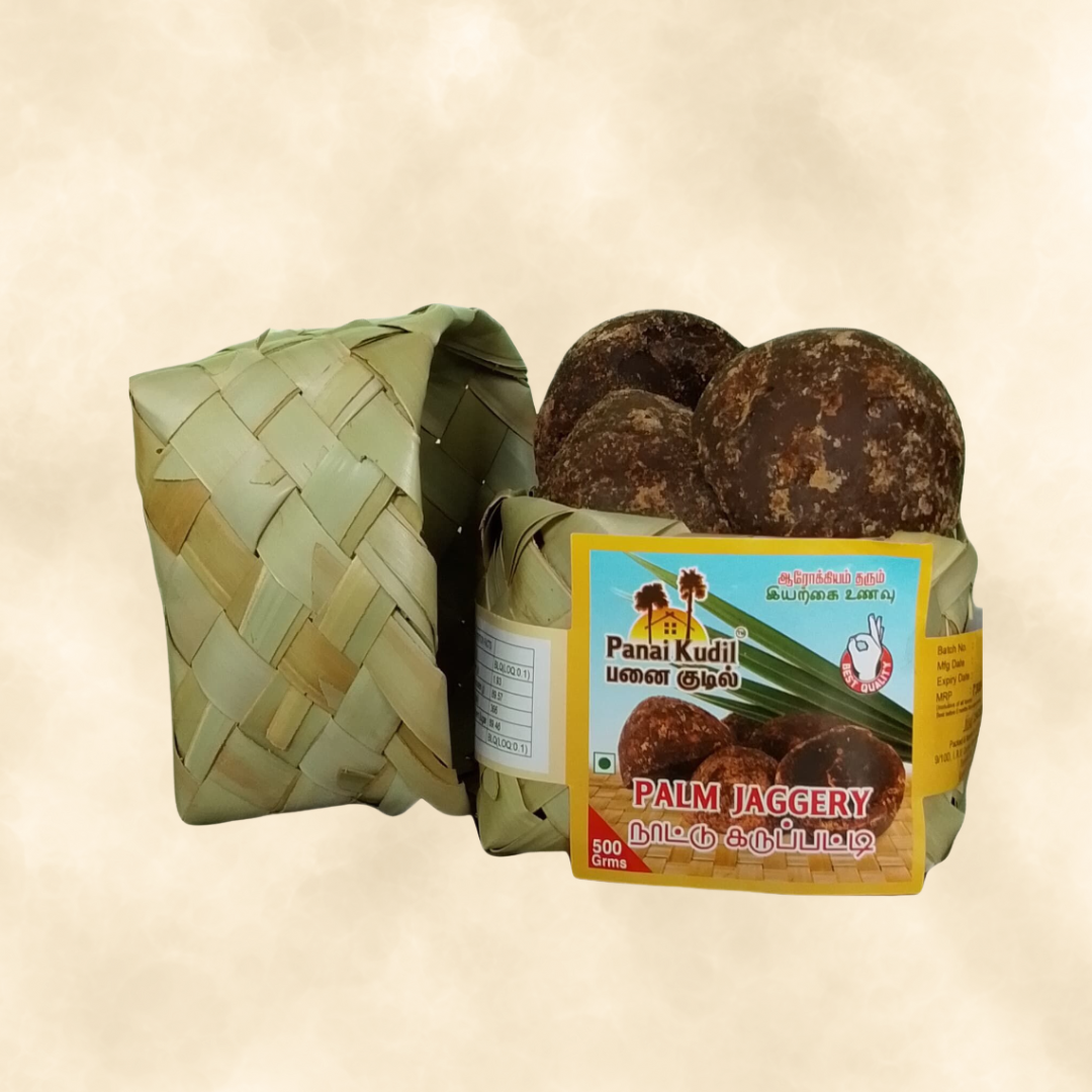 Nattu Palm Jaggery (Karupatti) – Traditional & Natural Sweetener from Palmyra Palm | Chemical-Free & Rich in Minerals