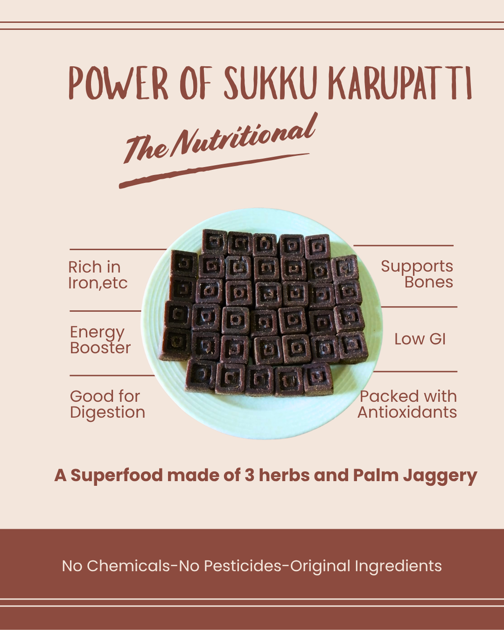 Sukku Karupatti  | Sillu Karupatti | Dry Ginger Palm Jaggery | Natural Immunity Booster