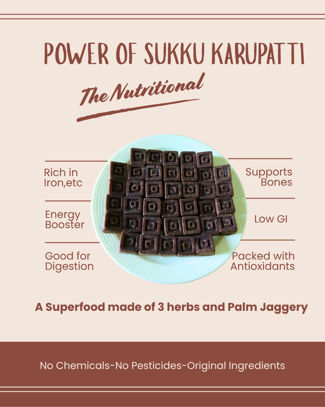 Sukku Karupatti  | Sillu Karupatti | Dry Ginger Palm Jaggery | Natural Immunity Booster