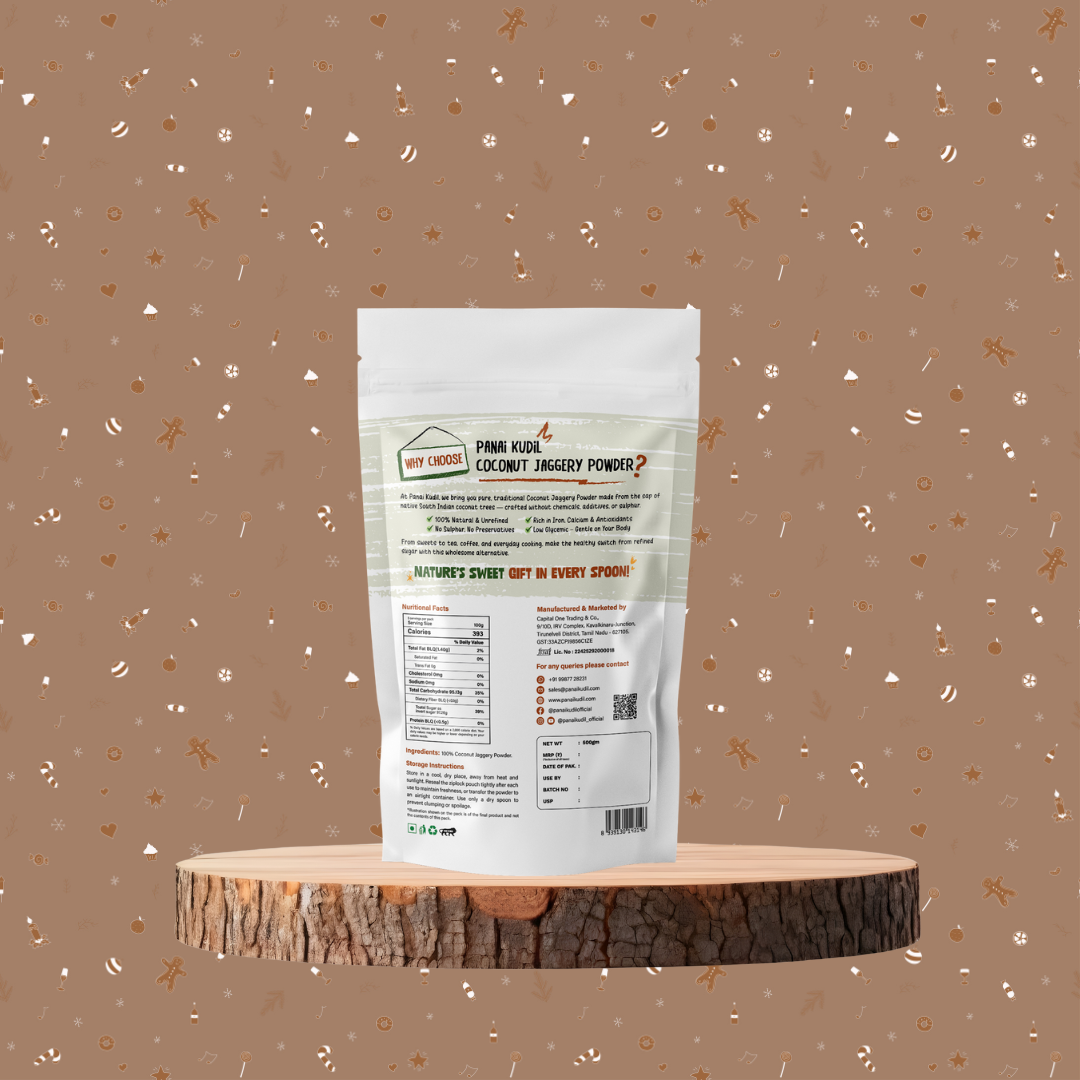 Coconut Jaggery Powder | Thennang Karupatti Powder | Unrefined Coconut Palm Jaggery | Natural Sweetener