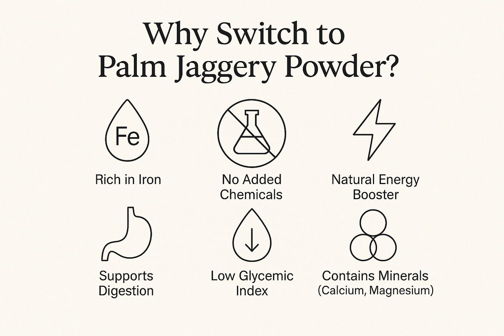 Palm Jaggery Powder – Natural, Low GI Sweetener | Karupatti | Tatti Bella